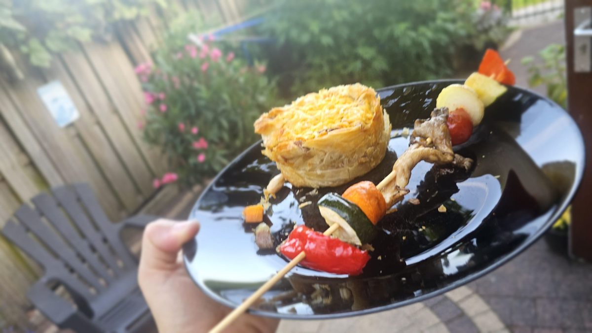 Healthy Groentenspies en een Groentenmuffin.